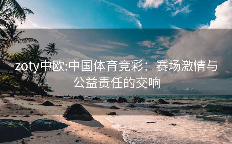 zoty中欧:中国体育竞彩：赛场激情与公益责任的交响